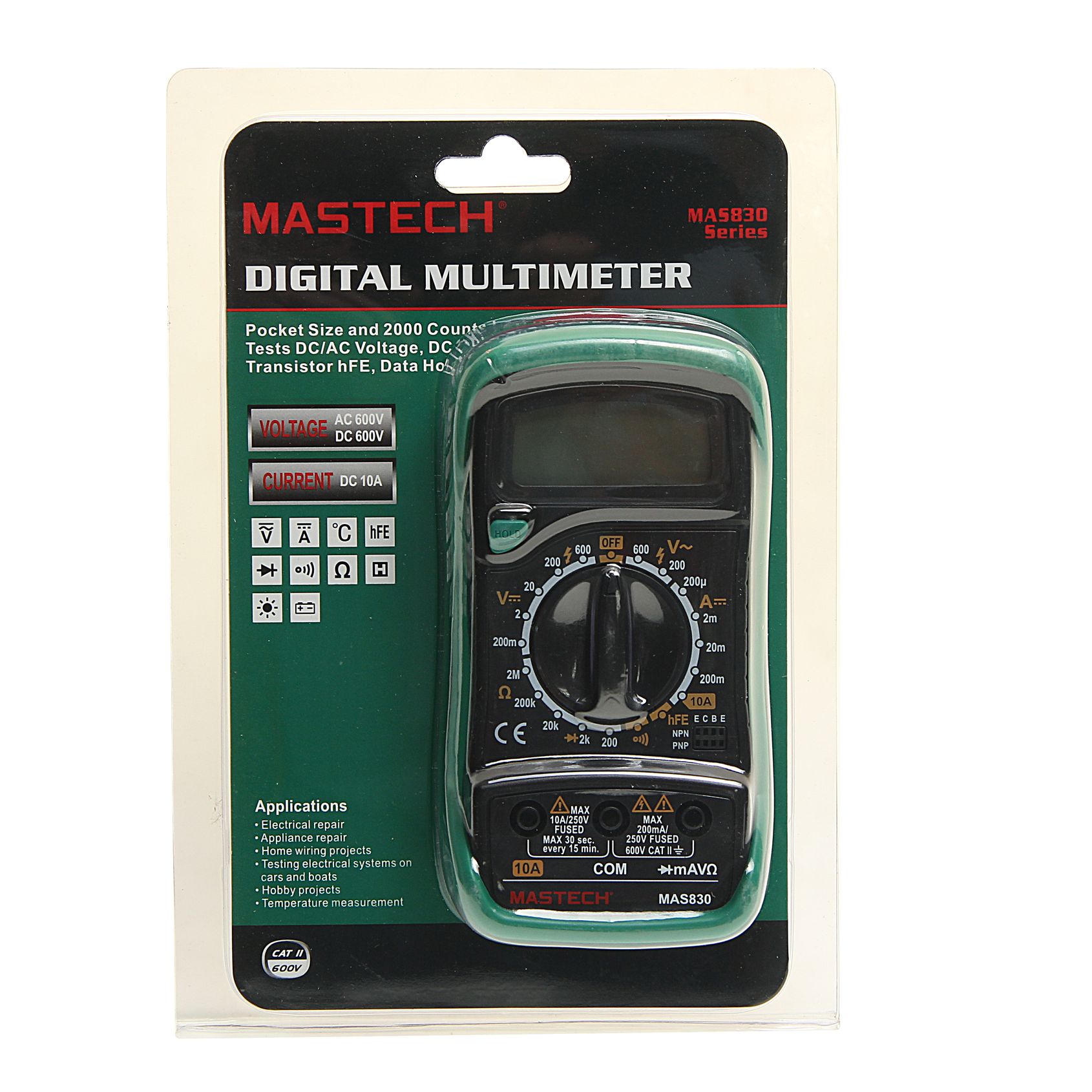 Мультиметр портативный MAS830 MASTECH