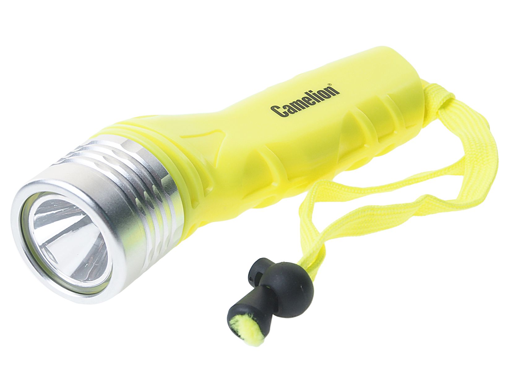 Фонарь C-51534 1 LED 6500K YELLOW 16см подводный противоударный (глубина до 30м) 4*AA 4.5V ( замена C-51513R) CAMELION /1/10/40