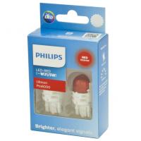Автолампа W21/5W (W3*16q) LED RED Ultinon Pro6000 75/15Лм (2шт) 12V PHILIPS /1