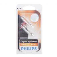 Автолампа C5W (SV8.5/8) 35мм (блистер, 2шт) 12V PHILIPS /1/10