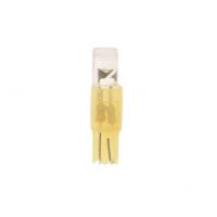 Автолампа T5 (W2*4.6d) 1 LED FLAT YELLOW 5лм   12V MEGAPOWER /10 /100