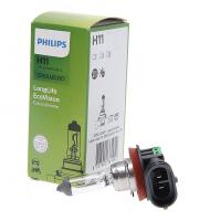 Автолампа H11 (55) PGJ19-2 LongLife EcoVision 12V PHILIPS /1/50