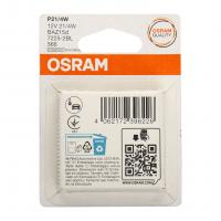Автолампа P21/4W (BAZ15d) (2шт) 12V OSRAM /1/10