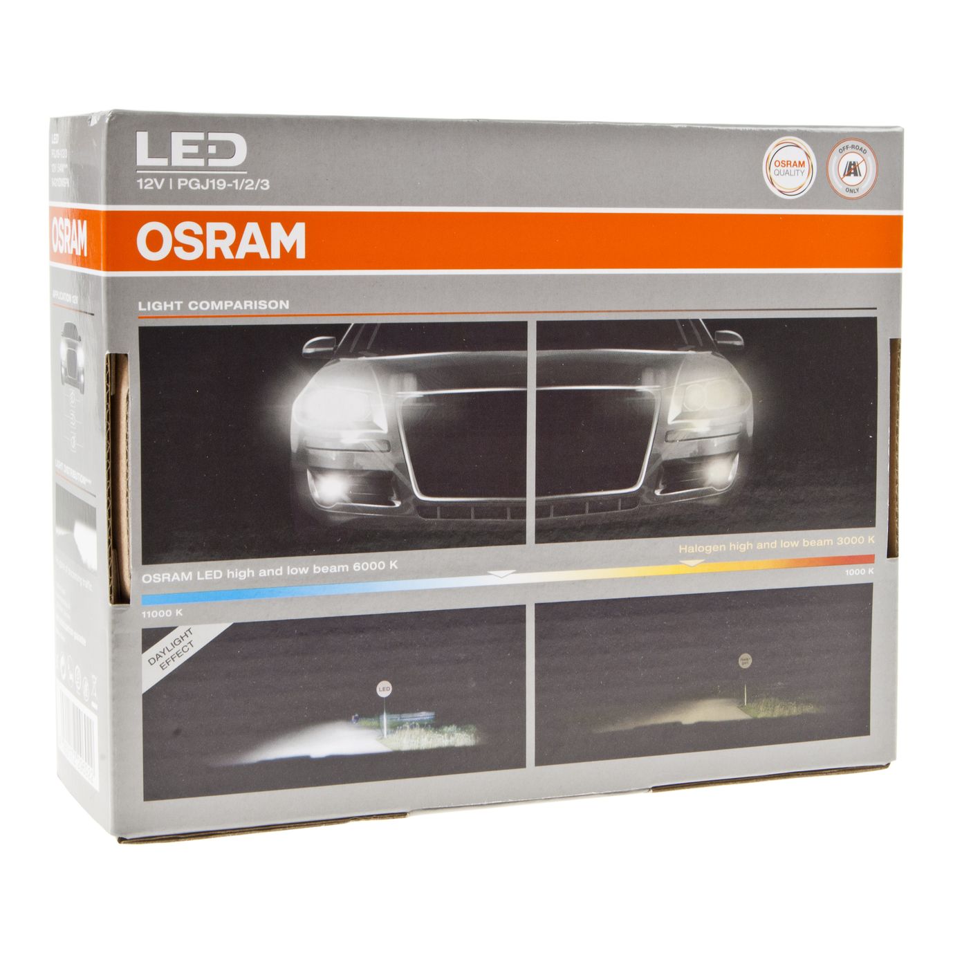 Автолампа H8/H11/H16 (PGJ19-1/2/3)+120% LED COOL WHITE LEDriving SPK 6000K (2шт) 12V OSRAM /1/10/100
