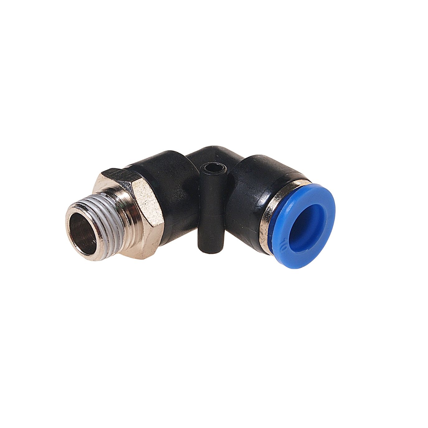 Фитинг  RF-SPL10-02 угловой для пластиковых трубок 10мм с наружной резьбой 1/4" ROCKFORCE /1