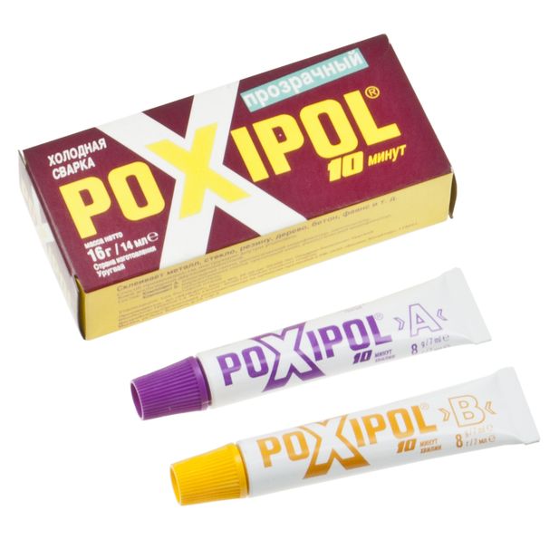 Сварка холодная 14мл прозрачный POXIPOL /1