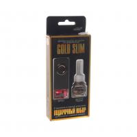 Ароматизатор воздуха SMGD-58 GOLD SLIM (арбуз+картридж ночной париж) на дефлектор, жидкостной 8мл FKVJP /1/40