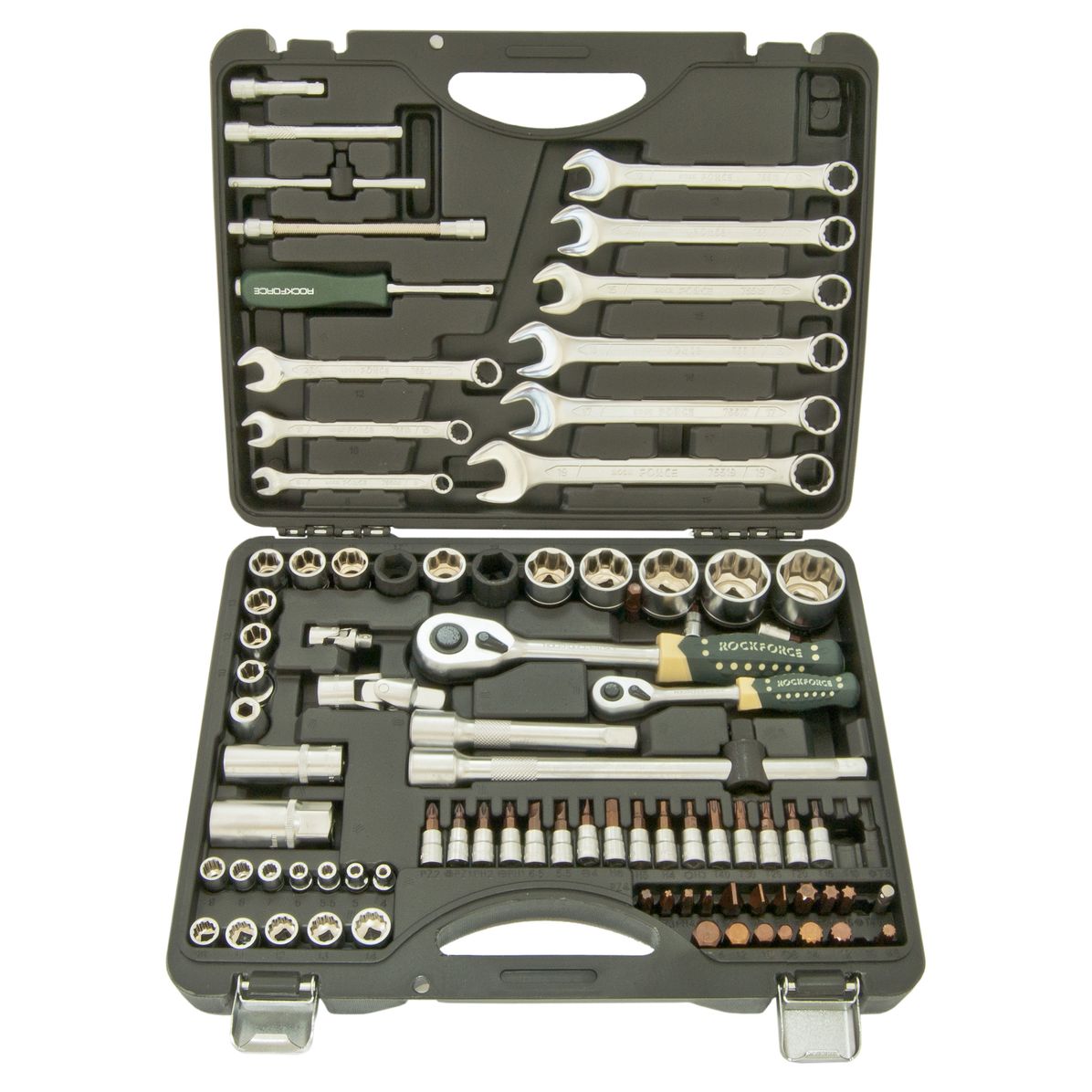 Набор инструмента RF-4821-7-PREMIUM: 1/2" & 1/4"DR 6-гранный (S/L) 82пр + 6пр. ROCKFORCE /1/3