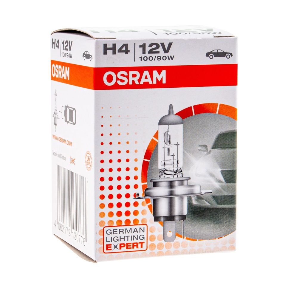 Автолампа H4 (100/90) P43t-38 12V OSRAM /1/10/100