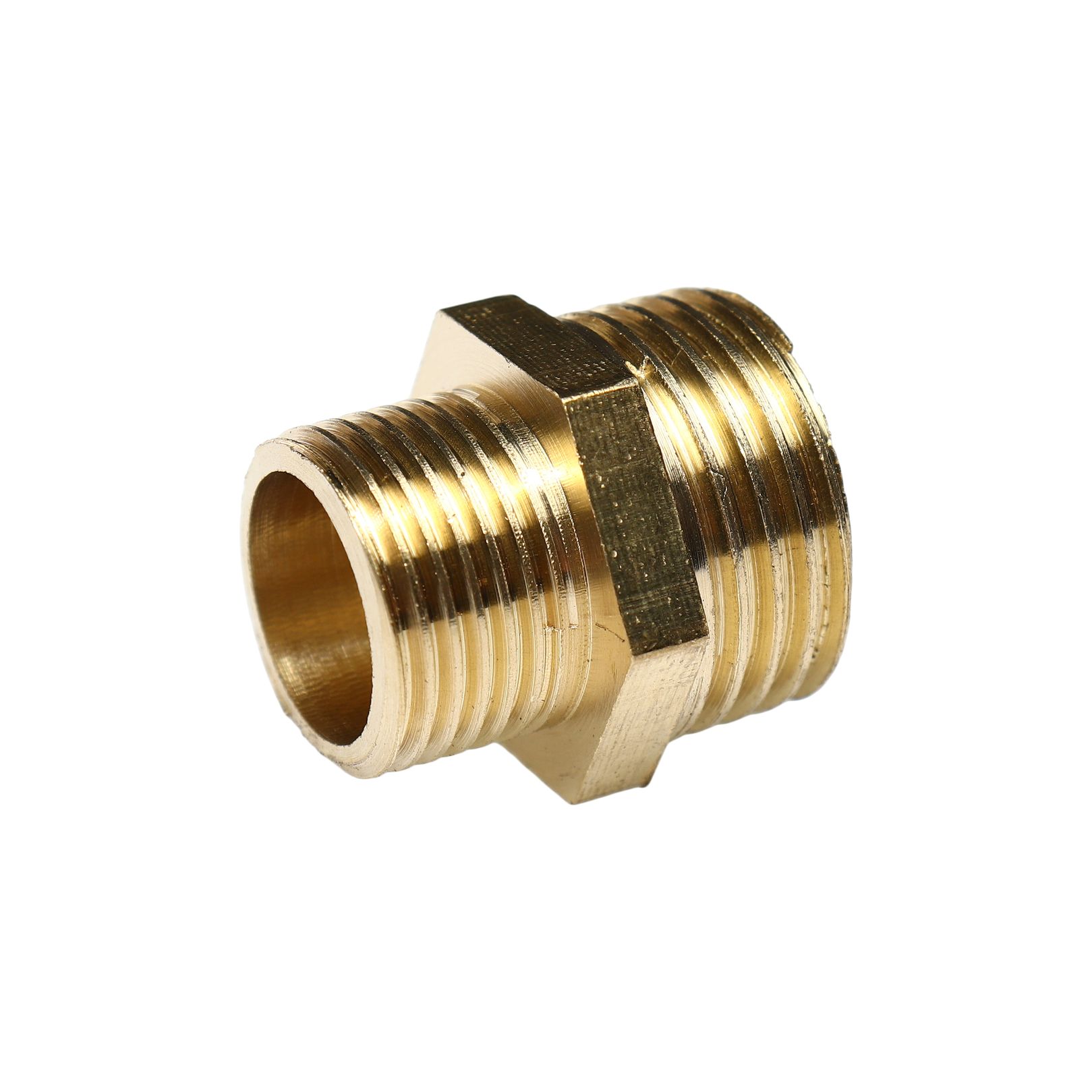 Соединитель резьбовой ER-MM08/06:наруж. резьба 1/2"x3/8" ЭВРИКА /1/10