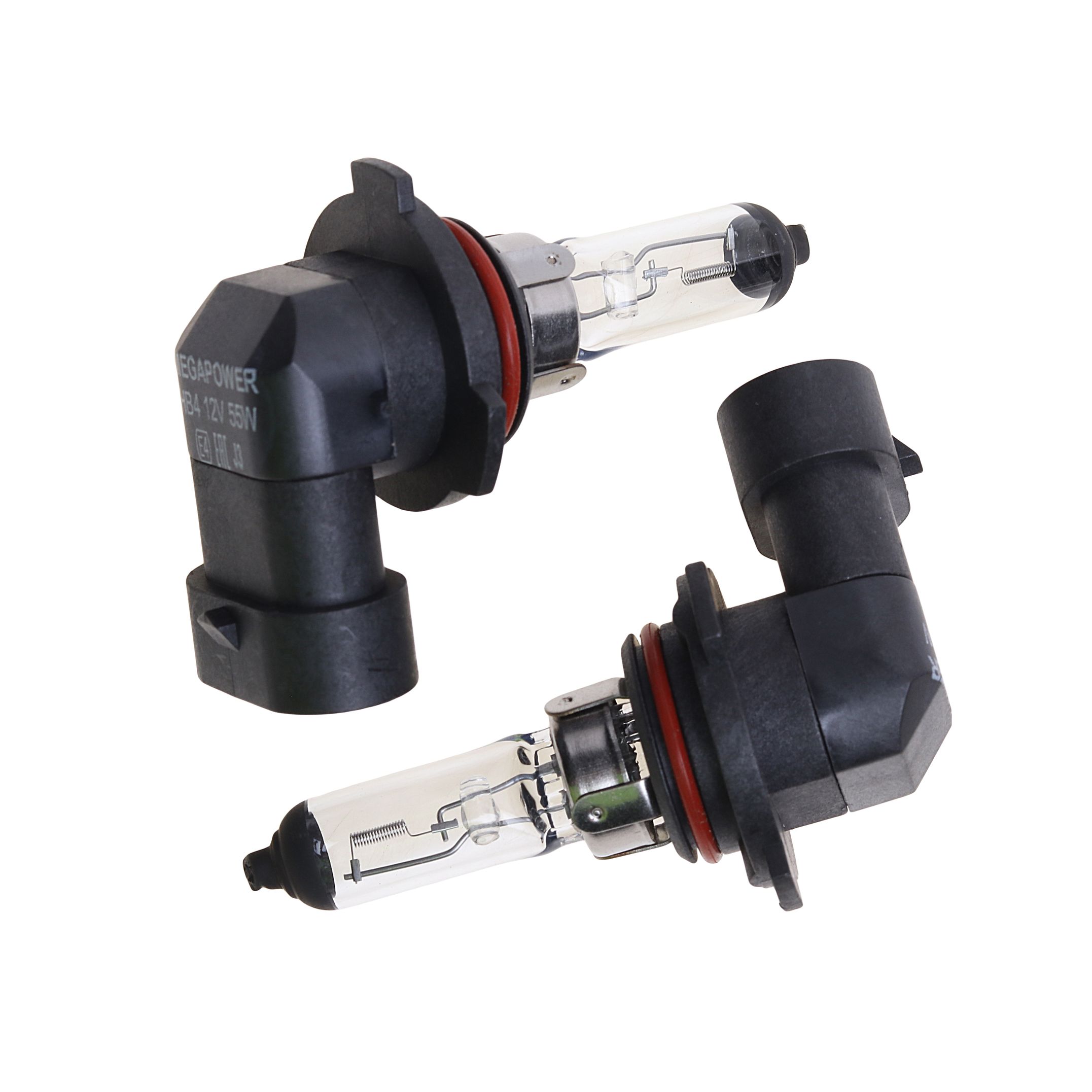 Автолампа HB4/9006 (55) P22d STANDART (бокс, 2шт) 12V MEGAPOWER /1/10