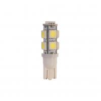 Автолампа T10W (W2,1x9,5d) 9 SMD 5050 WHITE 6000K 180лм 12V MEGAPOWER /10 /100 OLD