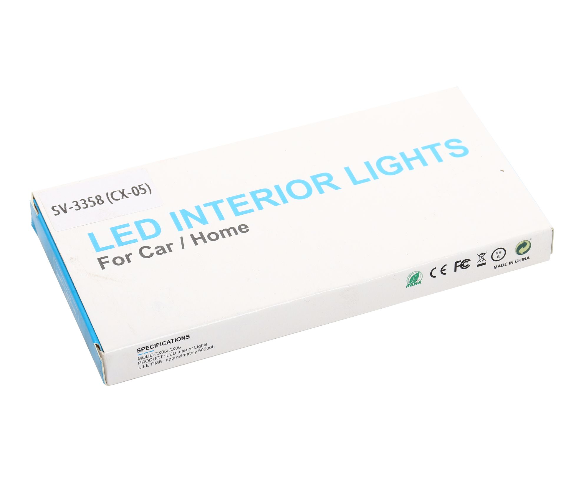 Плафон подсветка SV-3358 LED 48 SMD универсальный с выключателем (150x75мм) 12-24V /1
