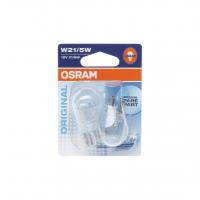 Автолампа W21/5W (W3*16q) (блистер, 2шт) 12V OSRAM /10/50