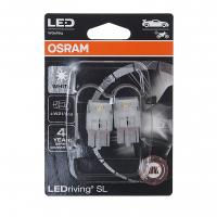 Автолампа W21W (W3x16d) LED (блистер, 2шт) 6000К 12V OSRAM /10