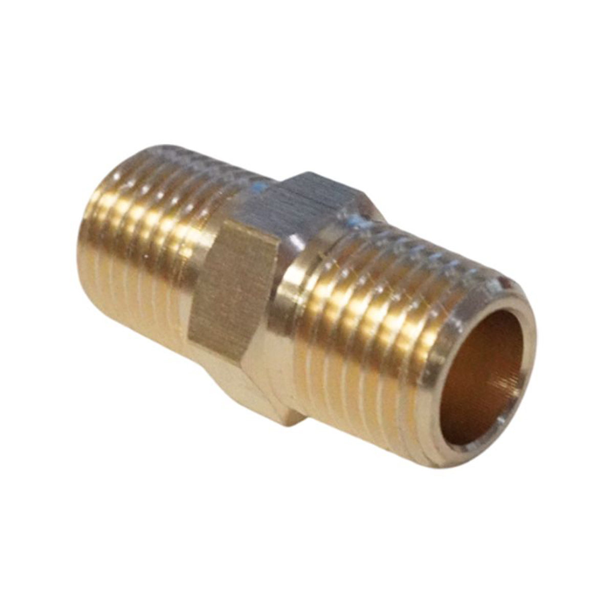 WDK-214MB Адаптер, резьба 1/4"-1/4" PT, M-M (внешняя), латунь