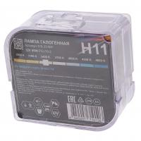 Автолампа H11 (55) PGJ19-2 +120% (бокс, 2шт) 12V MEGAPOWER /1/10