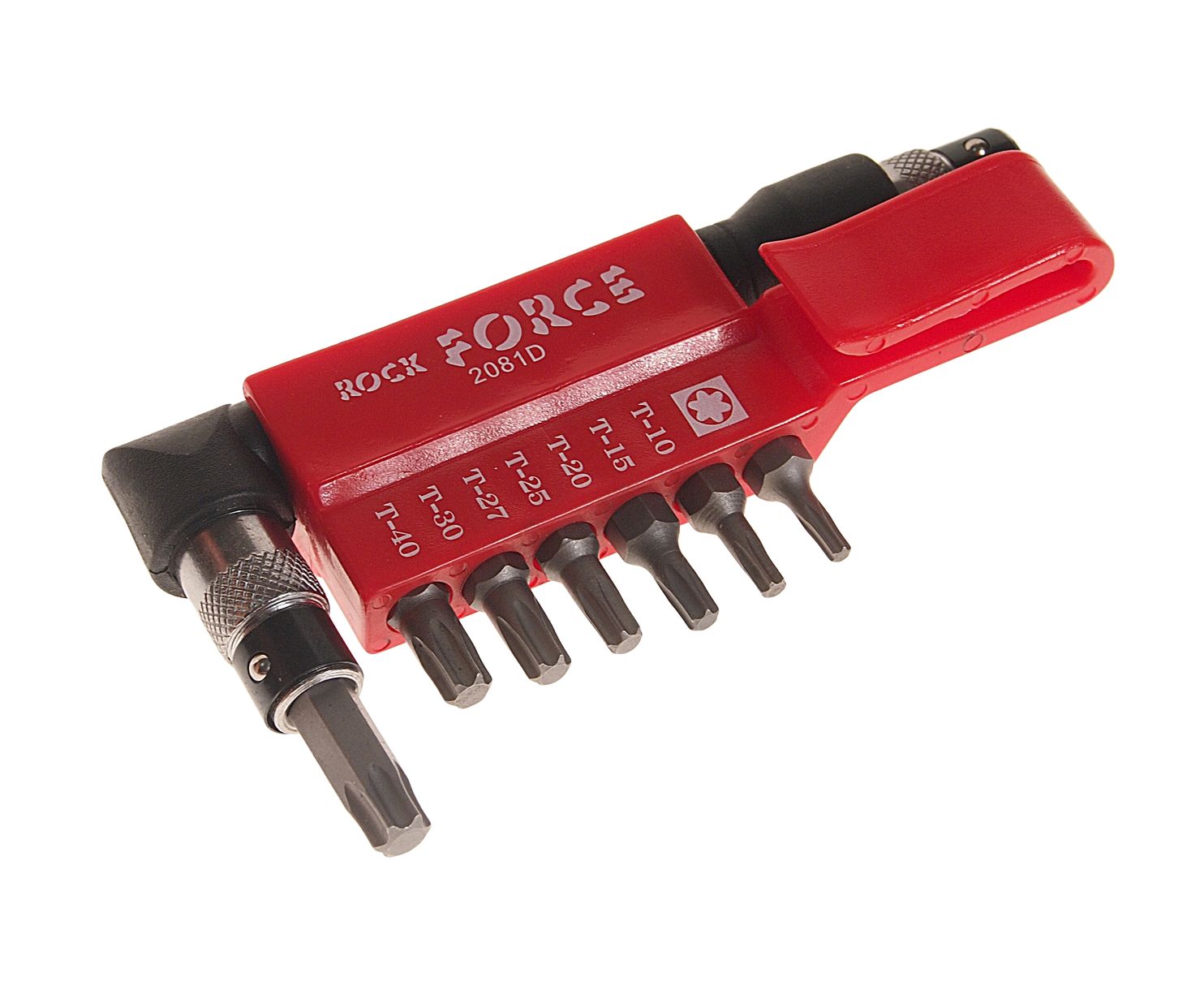 Набор вставок RF-2081D: 1/4"DR TORX с Г-образным держателем 8пр. ROCKFORCE /1/25/100
