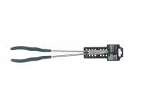 Утконосы RF-5047P3L изогнутые с удлиненными рукоятками 90° CR-V 16"-400мм, на пластиковом держателе ROCKFORCE /1/
