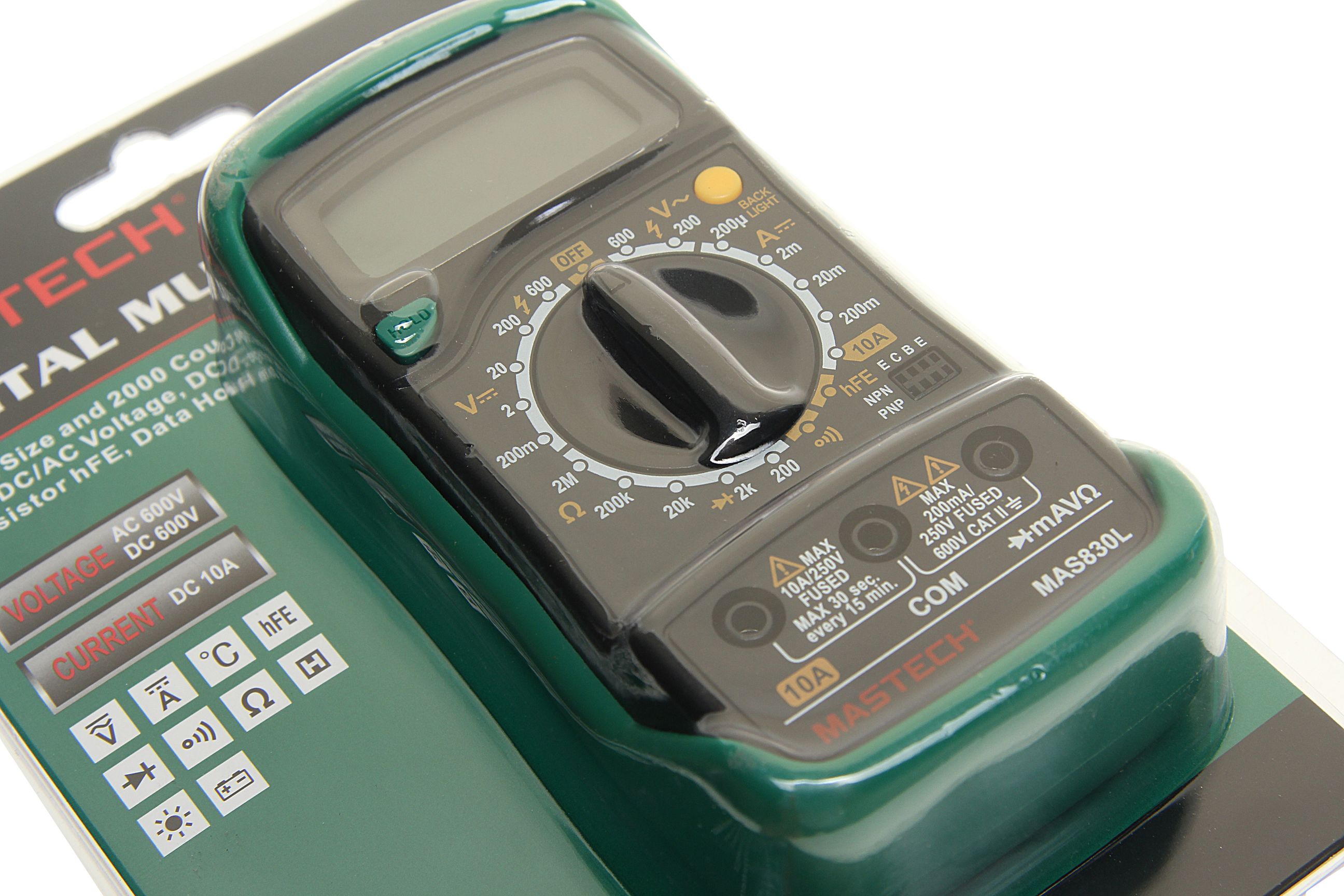 Мультиметр портативный MAS830L MASTECH