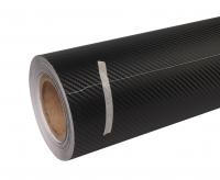 Пленка виниловая черная карбон (Large cardon fiber) (рулон 1,52х30м) 130мк. /1