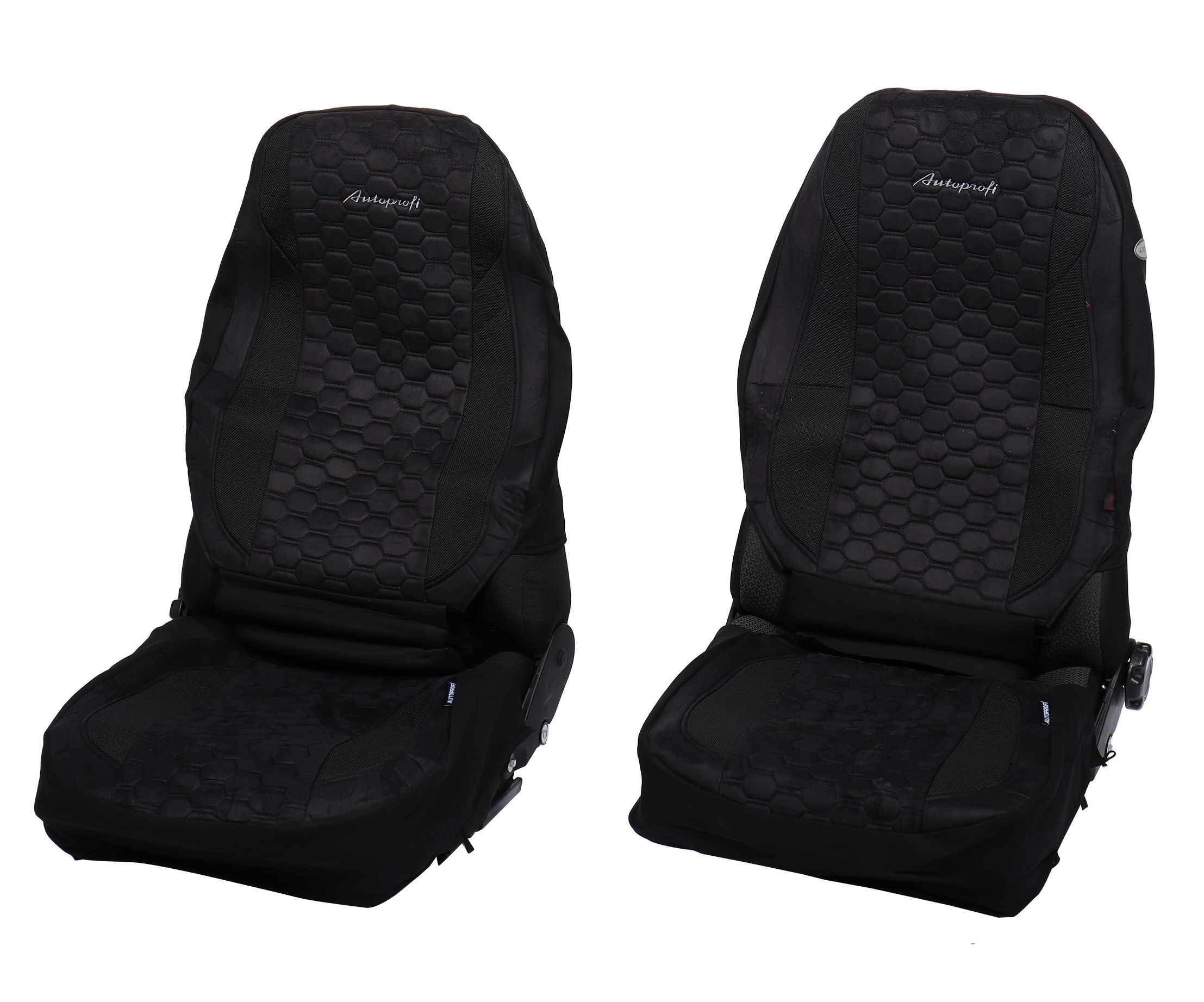 Чехлы на сиденье ALCANTARA ALC-1505 BLACK алькантара, 3D крой, AIRBAG (15шт) AUTOPROFI /1/5