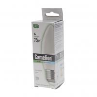 Лампа светодиодная E27 С35 8W холодный свет CAMELION 1/10/100