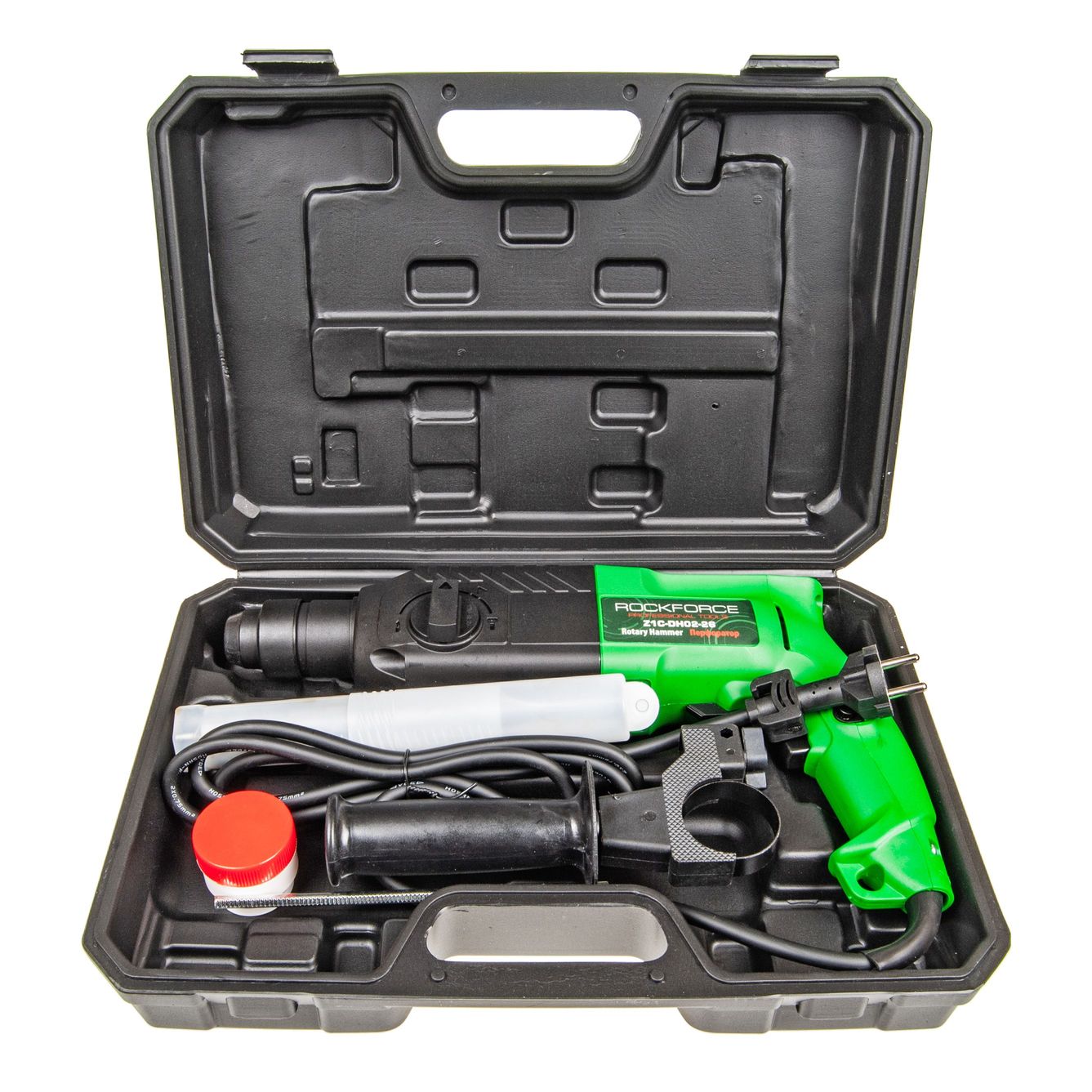 Перфоратор RF-Z1C-DH02-26 электрический (220V;50/60Гц;800W;0-1300 об/мин;2.8Дж,maxØ 24мм)в кейсе ROCKFORCE/1/5