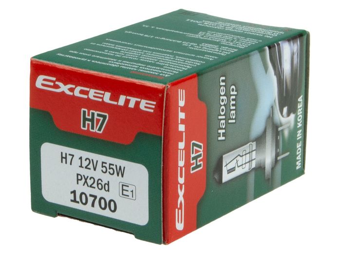 Автолампа H7 (55) PX26d STANDART 12V EXCELITE /1/10/100 NEW