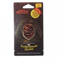 Ароматизатор воздуха FTE-S-4 SHIELD PERFUME (кофейный драйв) подвесной, мембранный 7гр FOUETTE /1/40