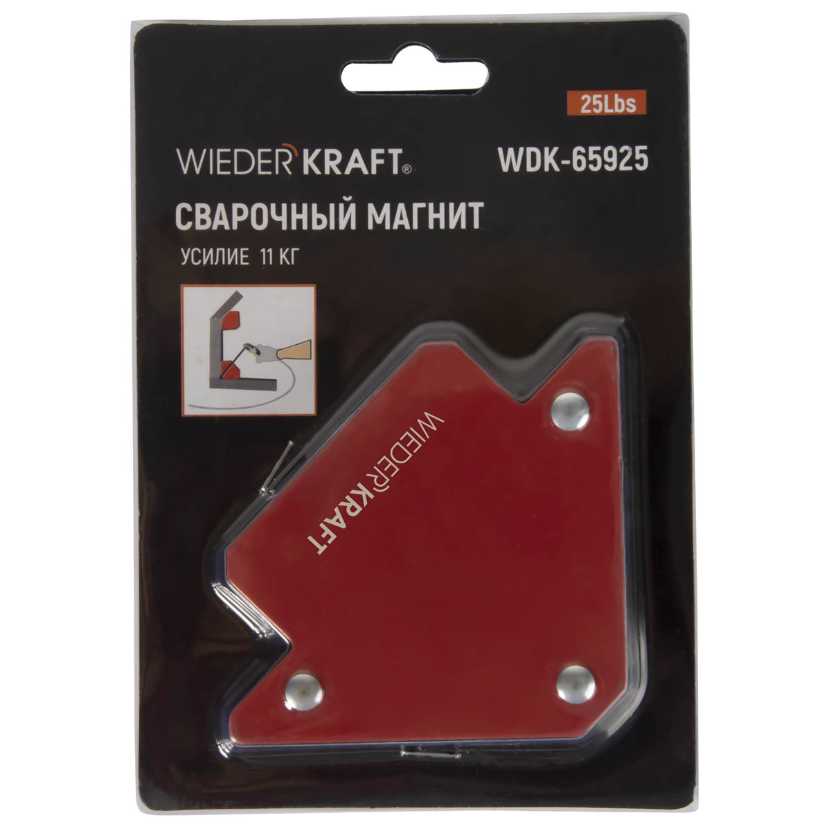 WDK-65925 Сварочный магнит, углы 45, 90, 135, усилие 25Lbs