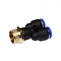 Фитинг ER-SPX10-04 Y-образный для пластиковых трубок 10мм с наружной резьбой 1/2" ЭВРИКА /1/250 NEW