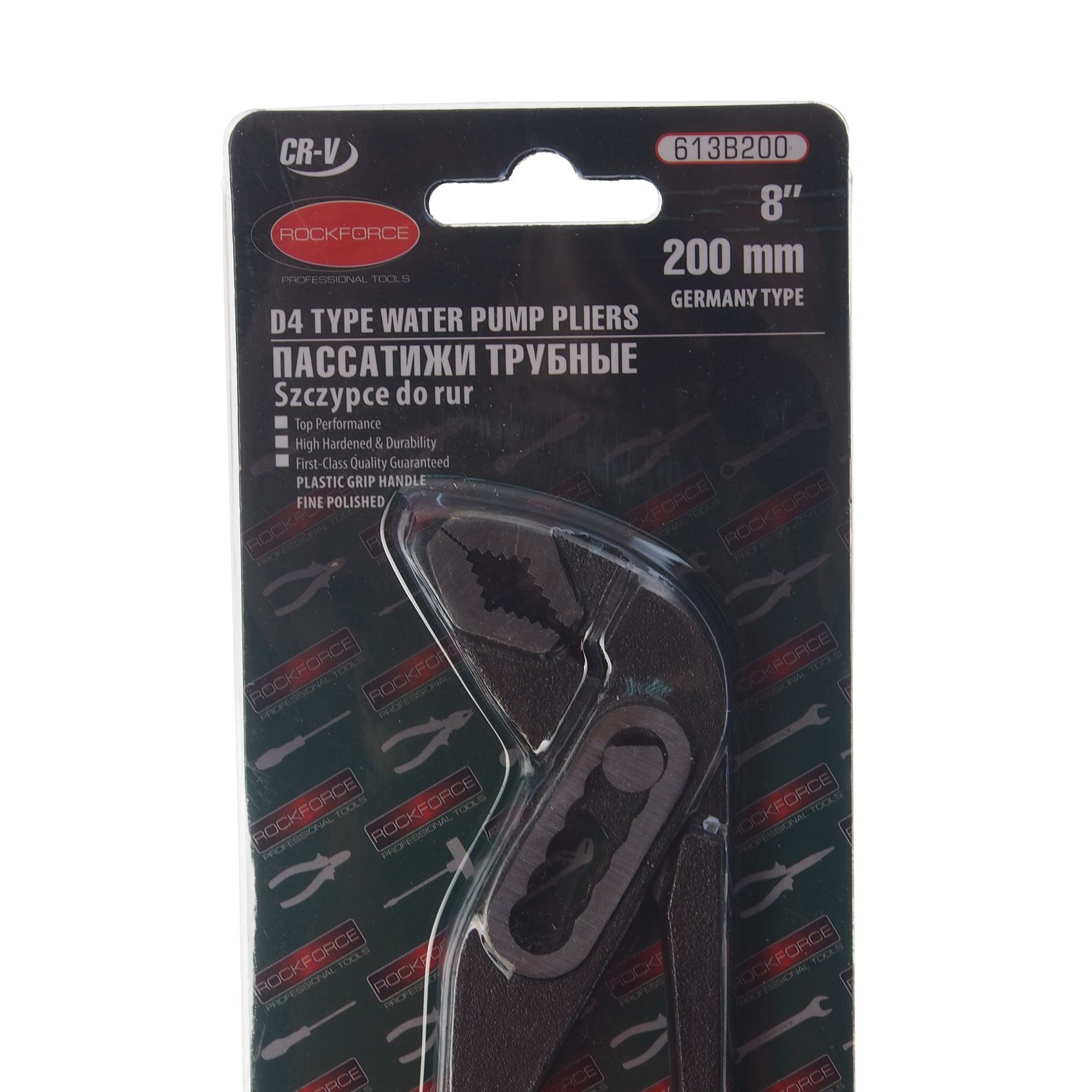 Пассатижи RF-613B200 переставные 8" (200мм) ROCKFORCE /1
