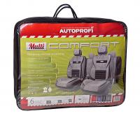 Чехлы на сиденье MULTI COMFORT MLT-1105GV  BLACK/DARK GREY экокожа (11шт) AUTOPROFI /1/3