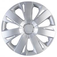 Колпаки на колёса WC-2015 SILVER (15) металлик, PP пластик, регулировочный обод, 4шт разм. 15" (370мм) AUTOPROFI /1/4