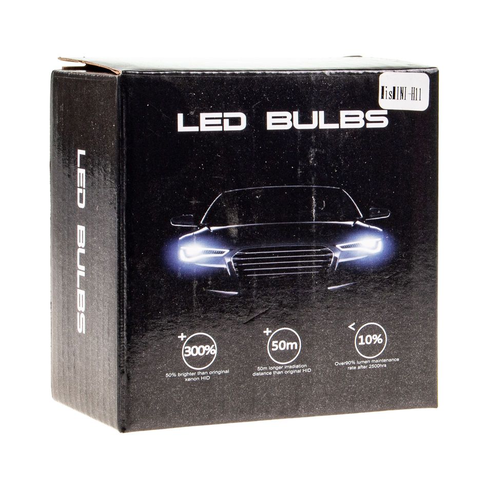 Автолампа MisMINI H11 LED 2 COB 18W с радиатором (2шт) 12-24V /1/ 150