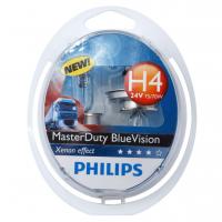 Автолампа H4 (75/70) P43t-38 MasterDuty BlueVision (2шт) 24V PHILIPS /1/5