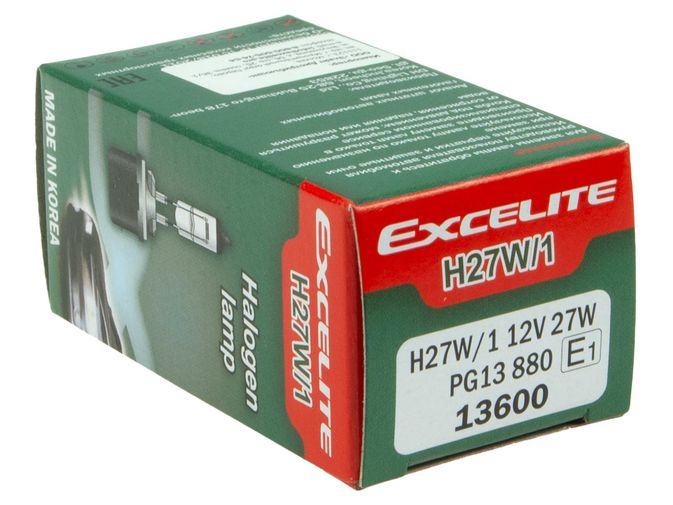 Автолампа H27W/1 (PG13) STANDART 12V EXCELITE /1/10/100 NEW