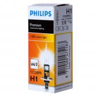 Автолампа H1 (55) P14.5s+30% PREMIUM 12V PHILIPS /1/10/100 HIT