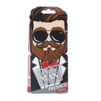 Ароматизатор воздуха TM070 "TM Gentleman" ТЕРРИТОРИЯ МУЖЧИН (ваниль) пластинка FRESHCO /1/10/40