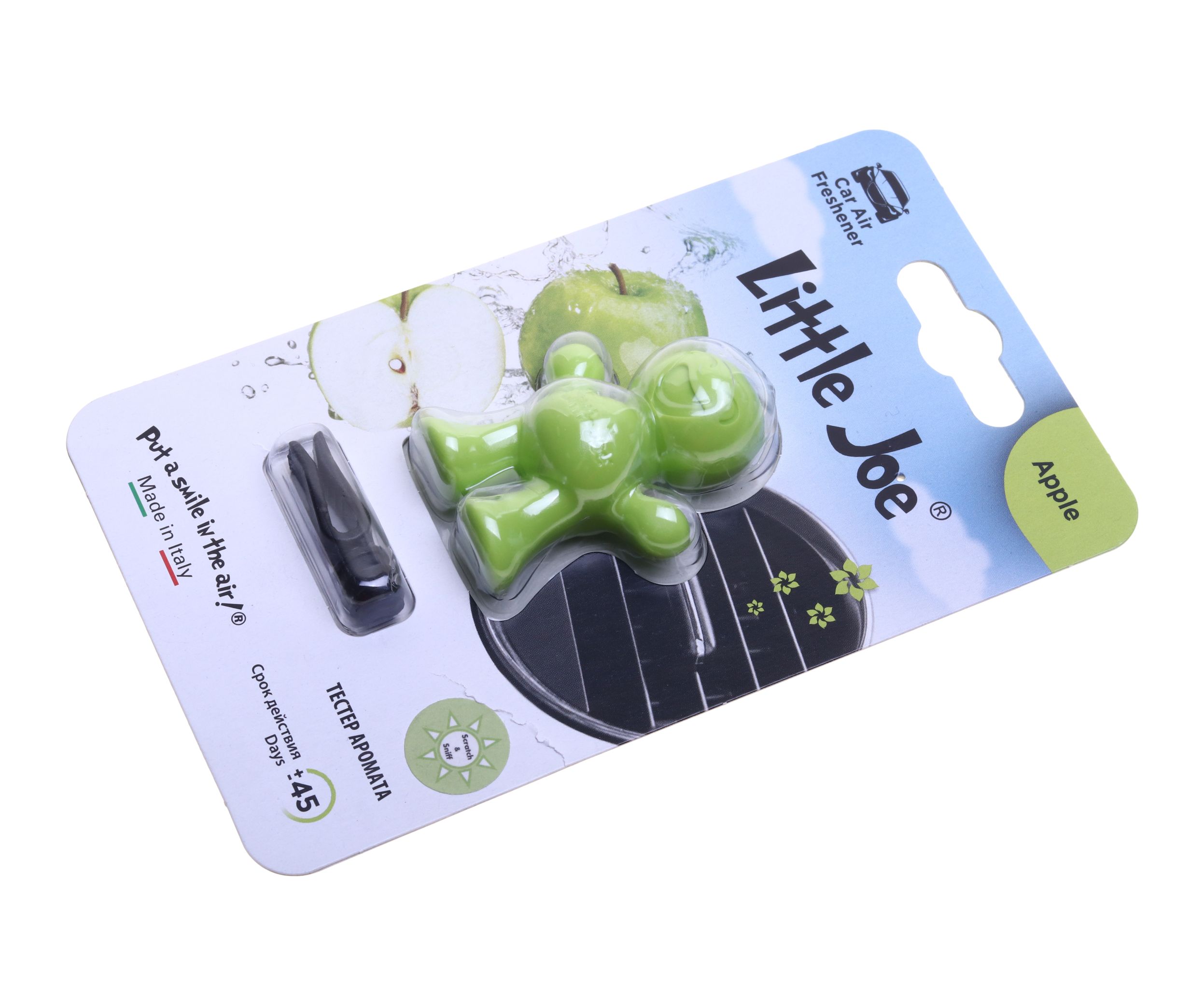 Ароматизатор воздуха EF3243 Little Joe Classic (Яблоко) на дефлектор, 3D-Polymer Drive Int /1/6