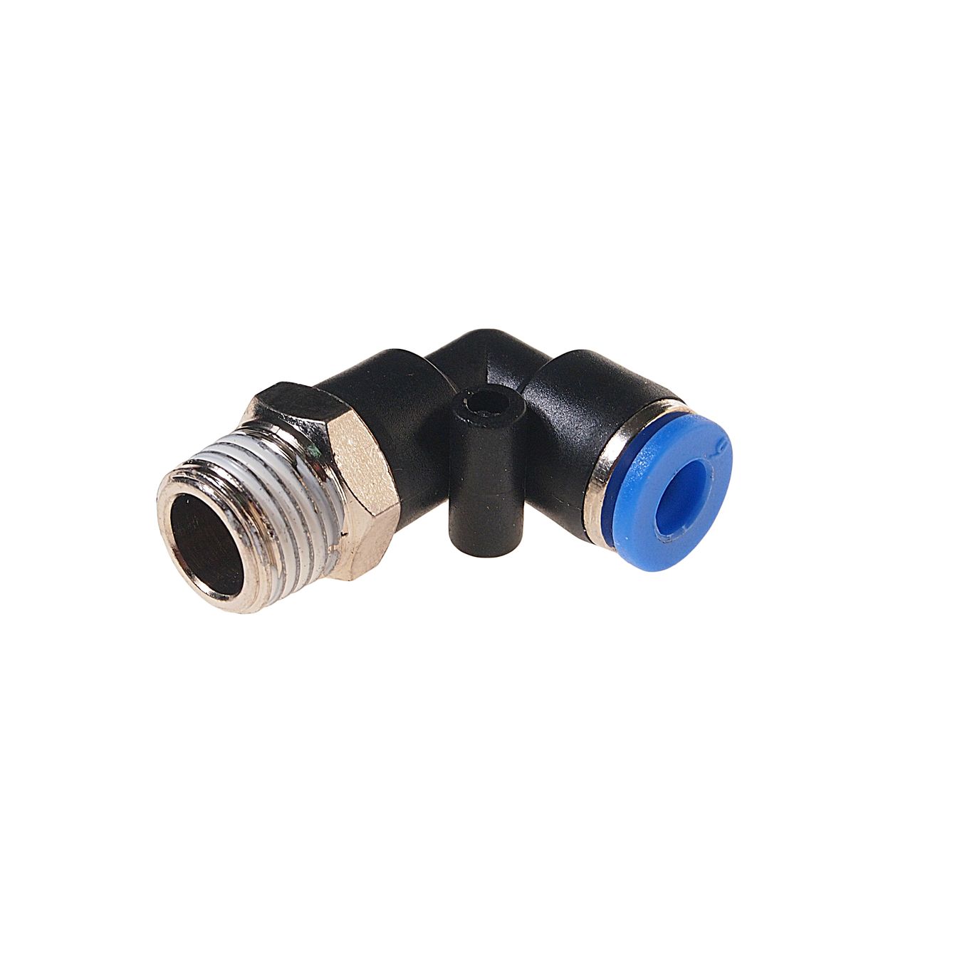 Фитинг  RF-SPL06-02 угловой для пластиковых трубок 6мм с наружной резьбой 1/4" ROCKFORCE /1