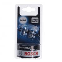 Автолампа W5W (W2.1*9.5d) (блистер, 2шт) XENON BLUE 12V BOSCH /1