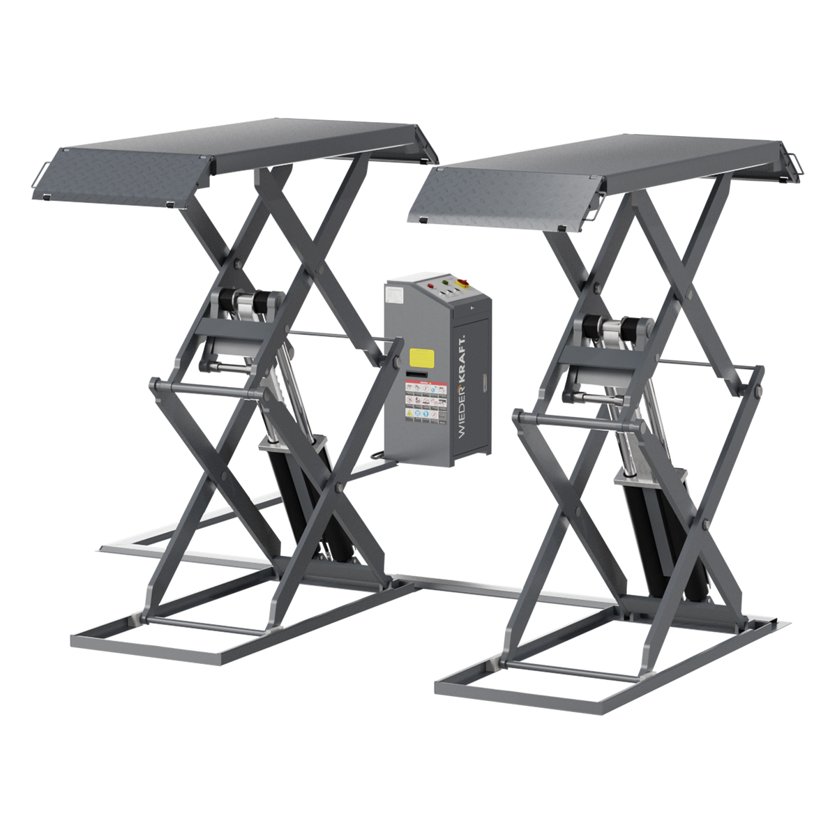 WDK-505X Подъемник ножничный слесарный 3,5 тонны, 380В