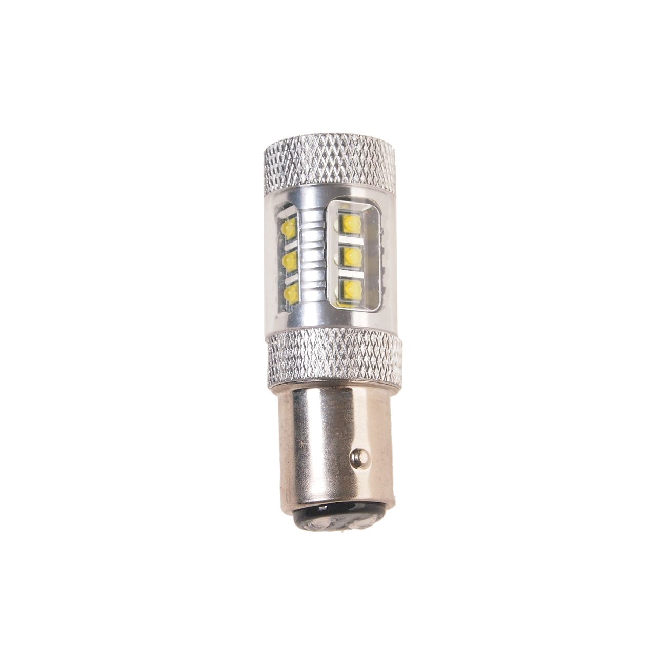 Автолампа P21/5W (BAY15d) 16 SMD WATTS CREE WHITE 1280лм 6000K 12V MEGAPOWER /10/100 OLD