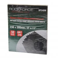 Бумага наждачная RF-SP240W водостойкая №240(230x280мм)(к-т 50шт) ROCKFORCE /1/10