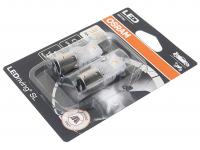 Автолампа P21/5W (BAY15d) LED (блистер, 2шт) YELLOW 12V OSRAM 1/10
