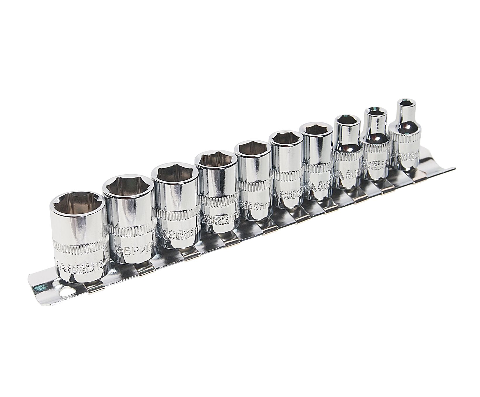 Набор торцевых головок ER-95130 1/4" DR 4-13мм 10 предметов ЭВРИКА /1/10/40
