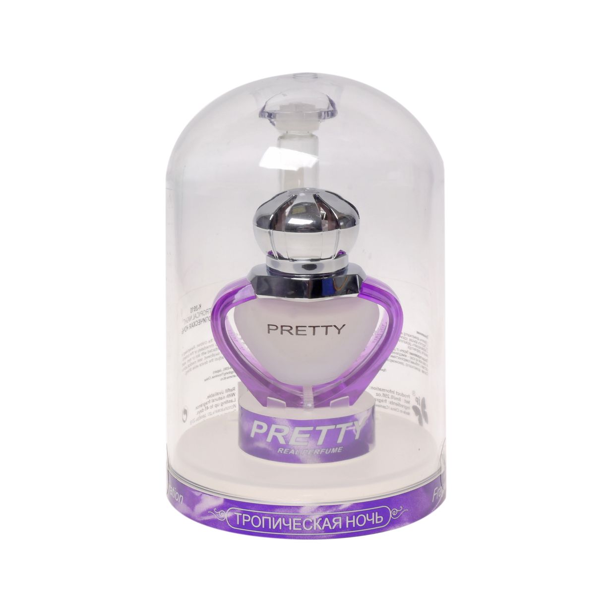 Ароматизатор воздуха KP-2610 PRETTY (тропическая ночь) на дефлектор, жидкостной 8мл FKVJP /1/6/48