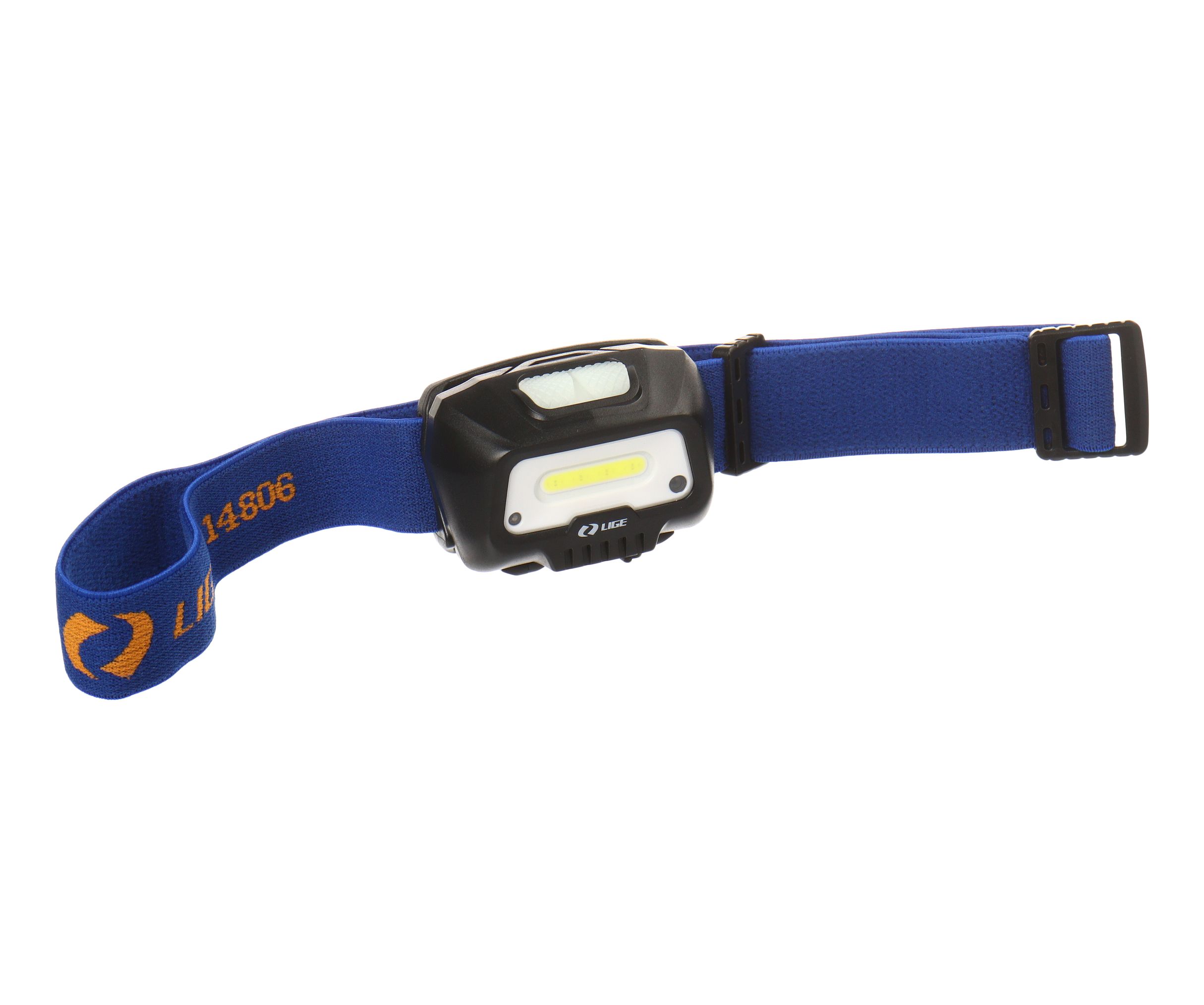Фонарь налобный аккумуляторный, водонепроницаемый (5W, COB 7000K, 350 Lumen, 3.7V, 1200mAh, Type-C) LG-14806 LIGE /1/100 NEW
